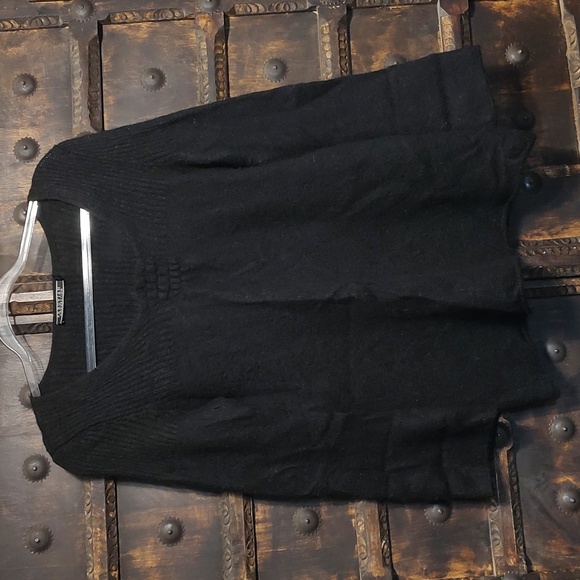 Peruvian Connection Baby Alpaca Sweater Black M - Picture 9 of 9